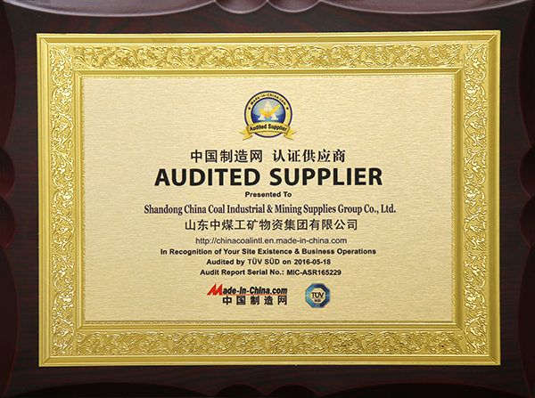 Warmly Congratulated China Coal Group Passed TUV Audit and Became Made-in-China