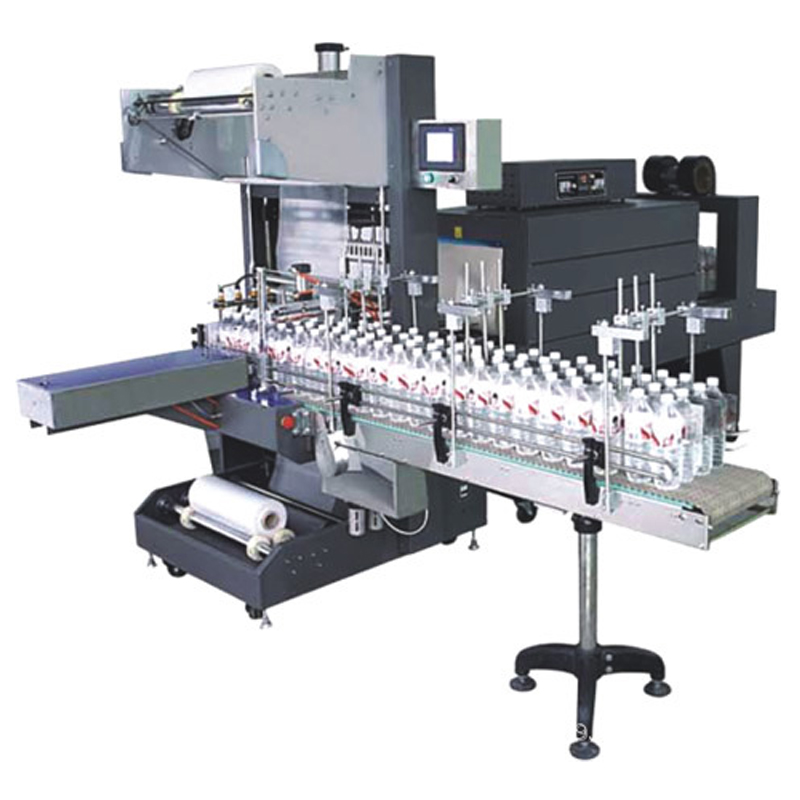 QSJ-5040A Automatic Sleeve Wrapper Bottle Packing Machine+BSE-5040A Heat Shrink Tunnel Machine