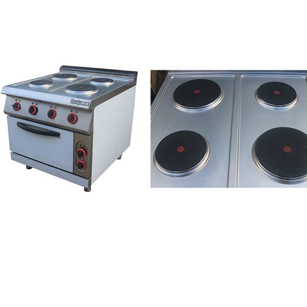 Stainless Steel Electric Cooker With Burner And Oven