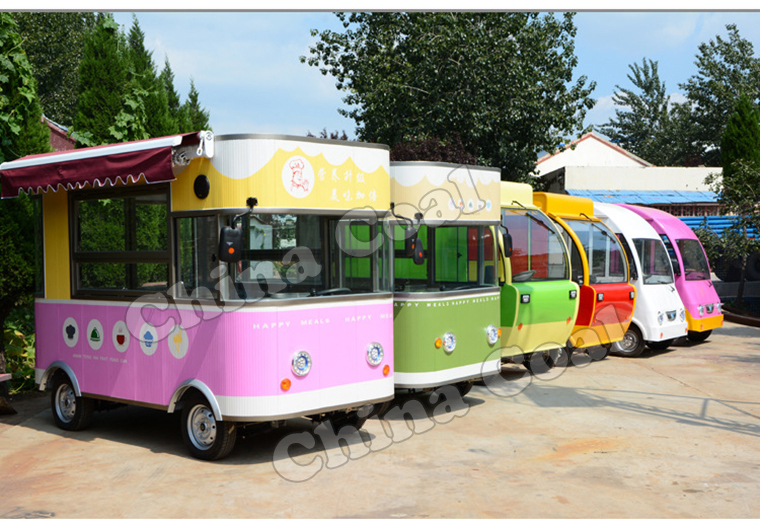 More Than 10 Kinds of Species Mobile Food Cart Exported to Middle East Market
