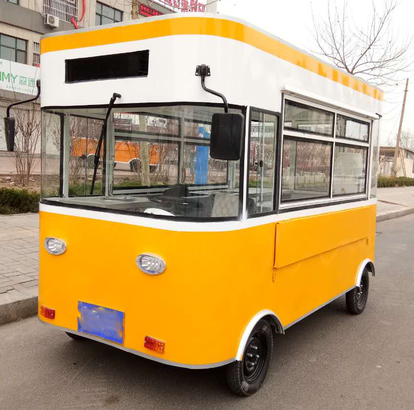 A Mobile Food Cart Is A Snack Bar With A Good Environment