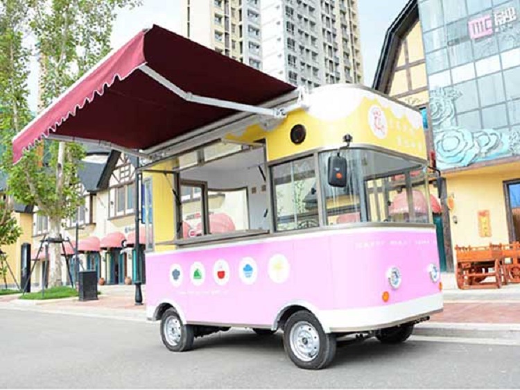 The Overall Structure And Internal Configuration Of The Mobile Food Cart